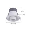 Spot led lova de embutir reclinável - Nordecor - Imagem 4