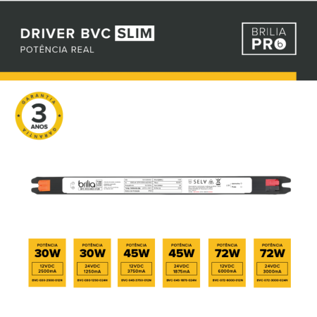DRIVER BVC SLIM - BRILIA