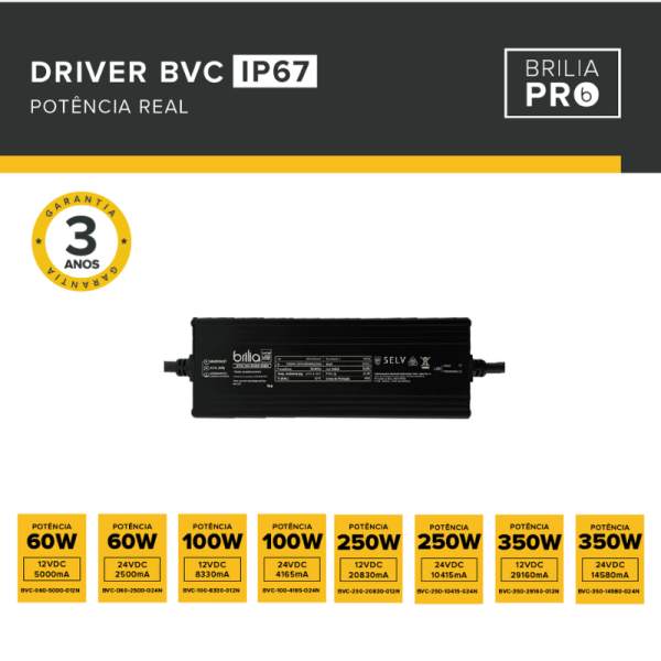 DRIVER BVC IP67 - BRILIA